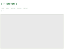 Tablet Screenshot of cfheadwear.com